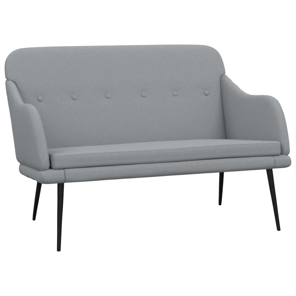 Banc Gris clair 110x76x80 cm Tissu - XIOS