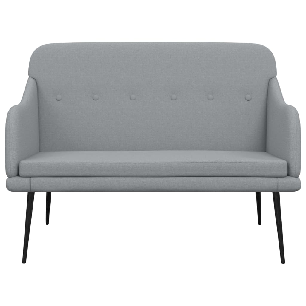 Banc Gris clair 110x76x80 cm Tissu - XIOS