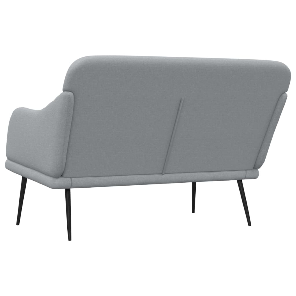 Banc Gris clair 110x76x80 cm Tissu - XIOS