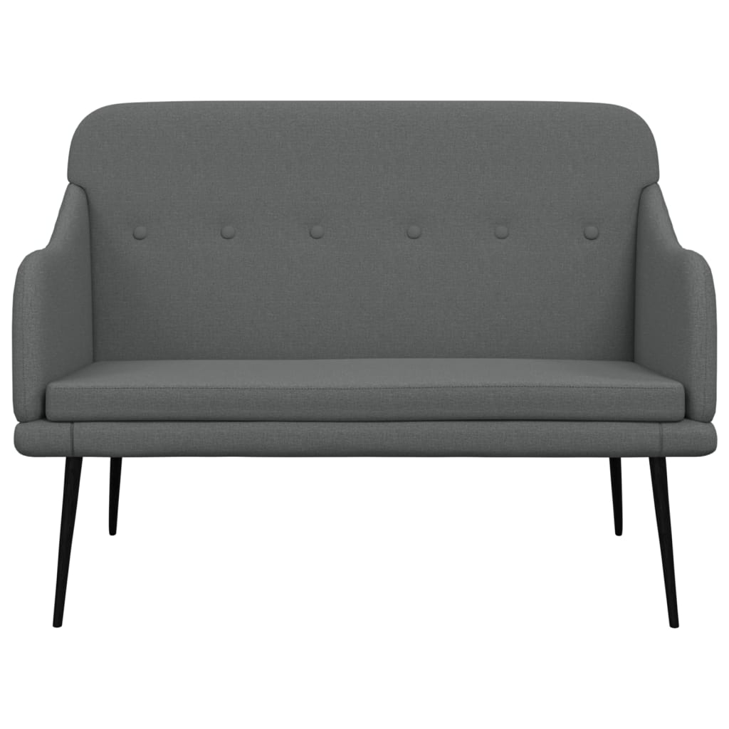 Banc Gris foncé 110x76x80 cm Tissu - XIOS