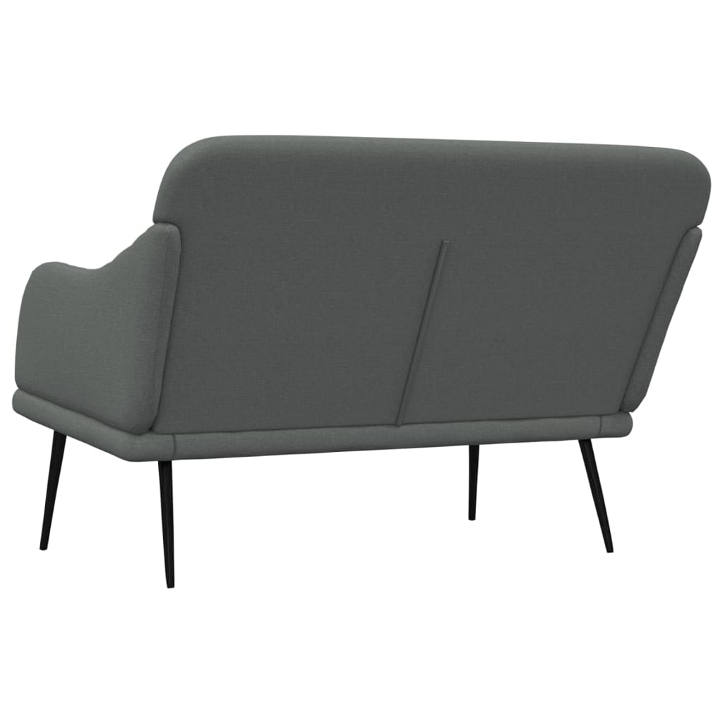 Banc Gris foncé 110x76x80 cm Tissu - XIOS