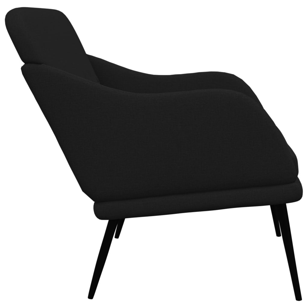 Banc Noir 110x76x80 cm Tissu - XIOS