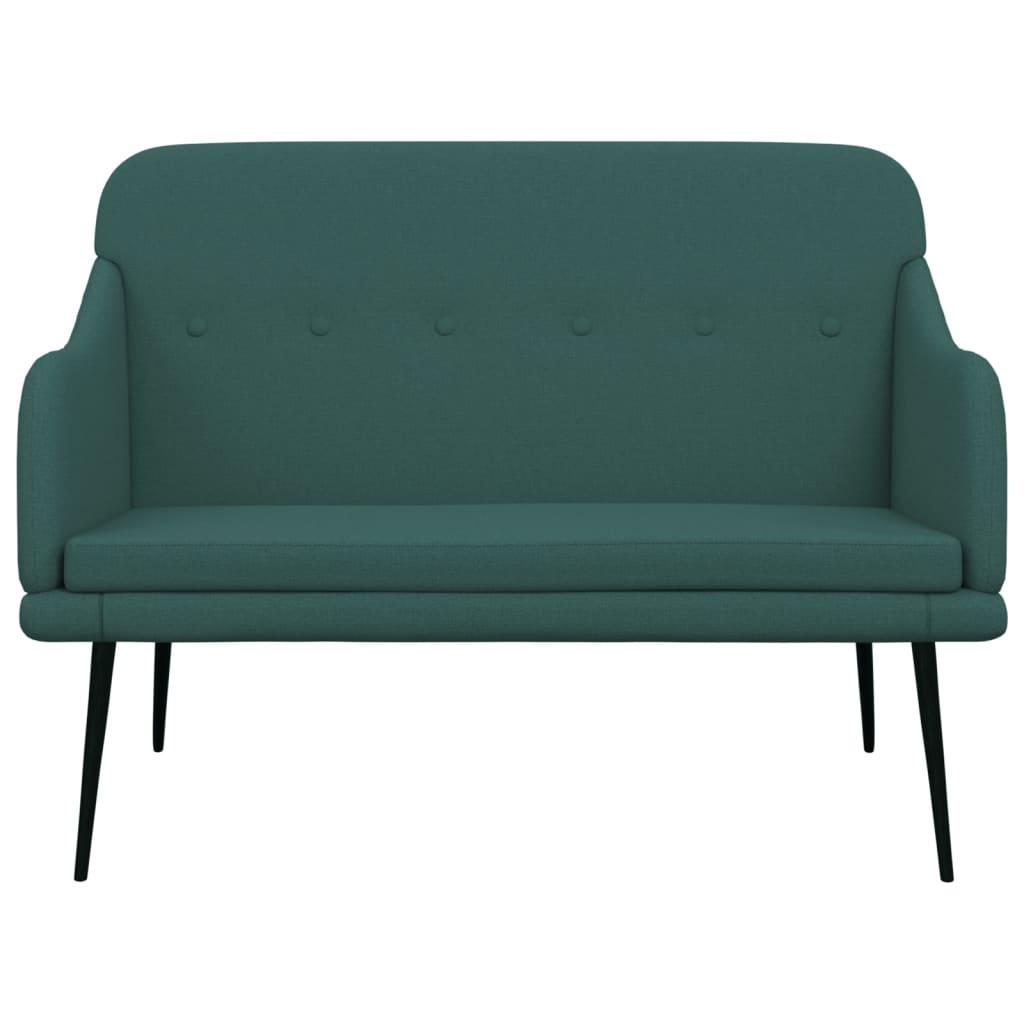 Banc Vert foncé 110x76x80 cm Tissu - XIOS