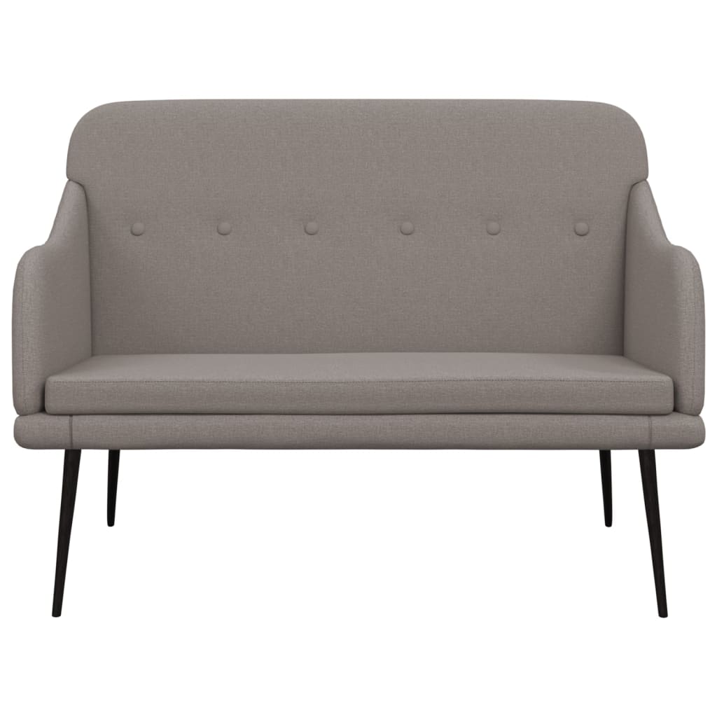Banc Taupe 110x76x80 cm Tissu - XIOS