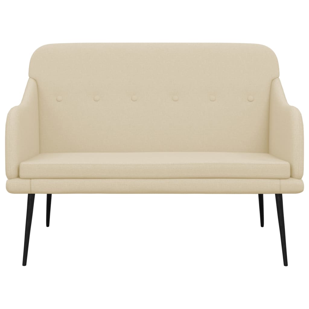 Banc Crème 110x76x80 cm Tissu - XIOS