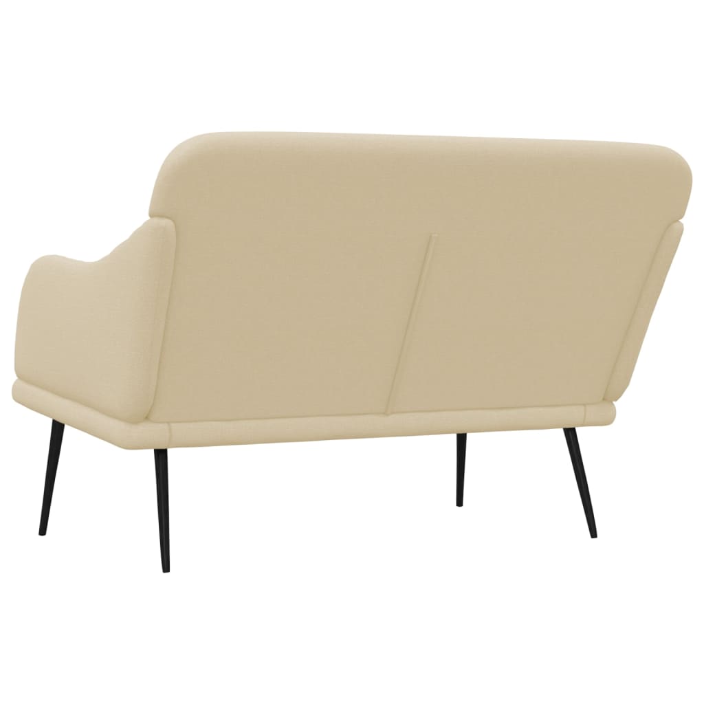 Banc Crème 110x76x80 cm Tissu - XIOS