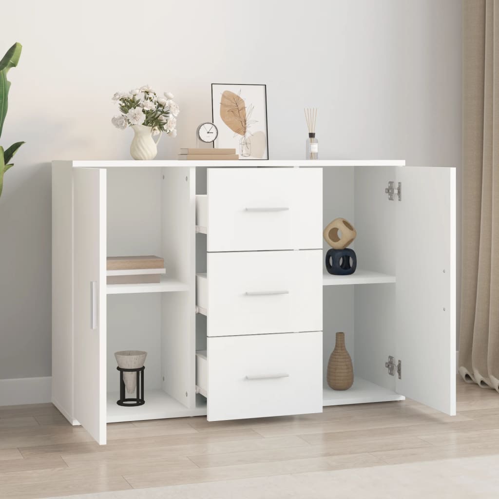 Buffet blanc 91x29,5x65 cm bois d'ingénierie Buffets & bahuts vidaXL