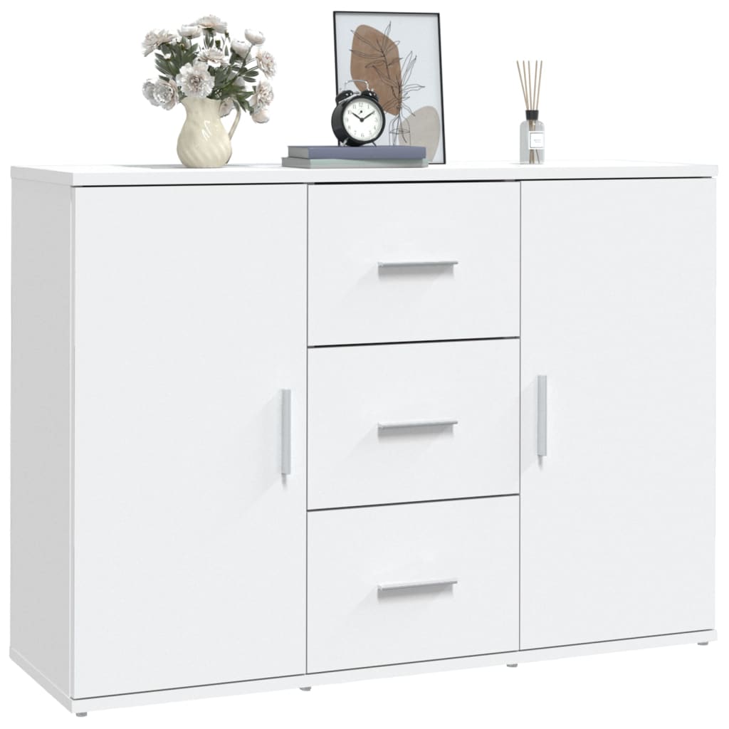 Buffet blanc 91x29,5x65 cm bois d'ingénierie Buffets & bahuts vidaXL