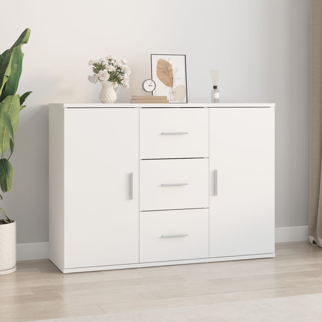 Buffet blanc 91x29,5x65 cm bois d'ingénierie Buffets & bahuts vidaXL