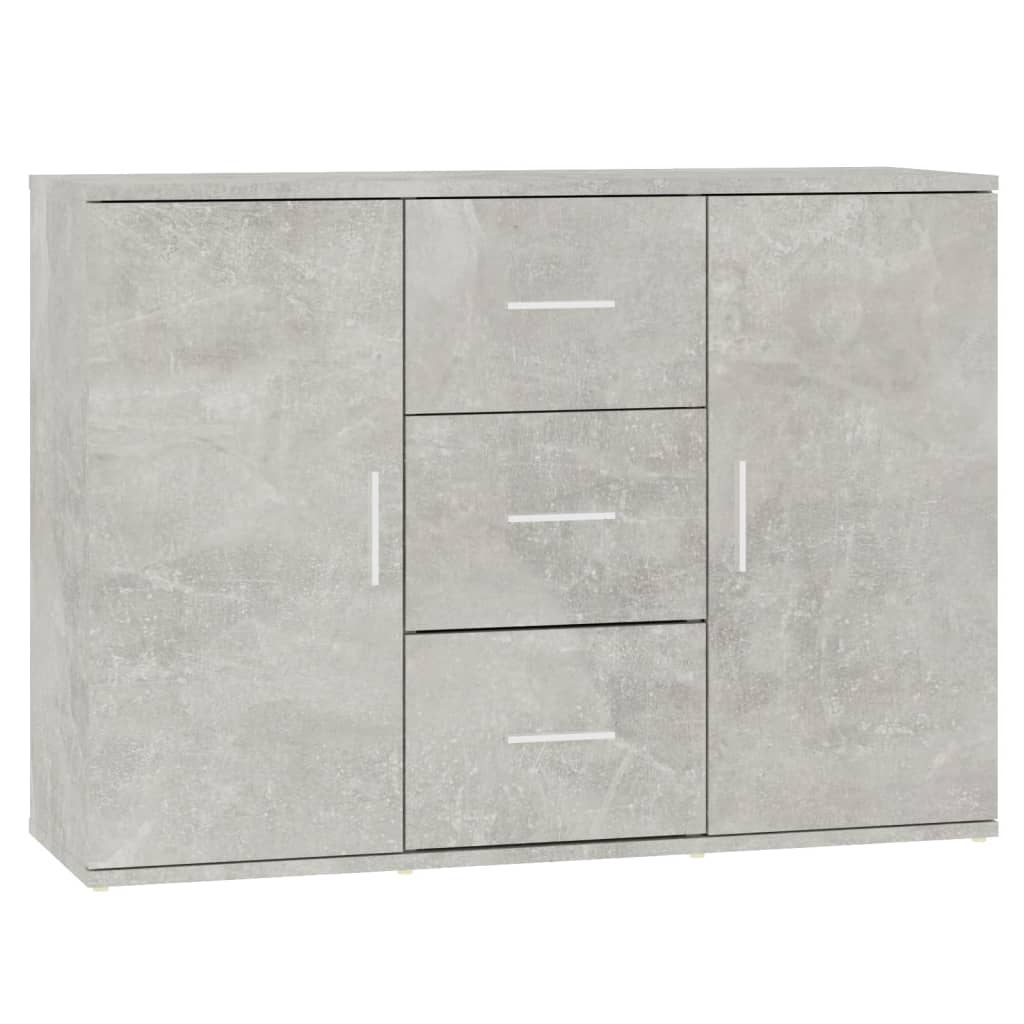 Buffet Gris béton 91x29,5x65 cm Bois d'ingénierie - XIOS