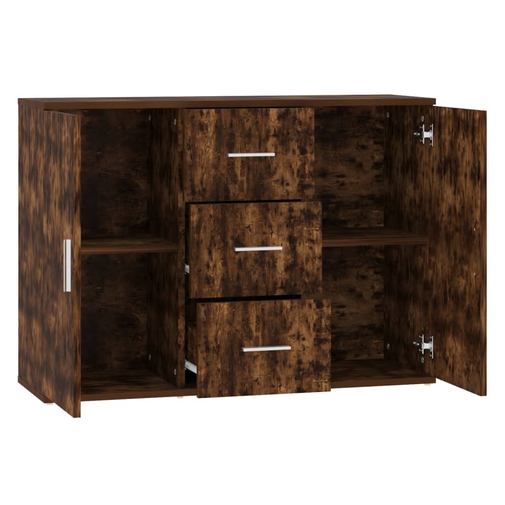 Buffet Chêne fumé 91x29,5x65 cm Bois d'ingénierie - XIOS
