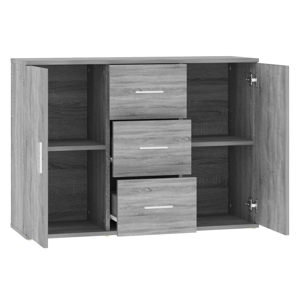 Buffet Sonoma gris 91x29,5x65 cm Bois d'ingénierie Buffets & bahuts vidaXL
