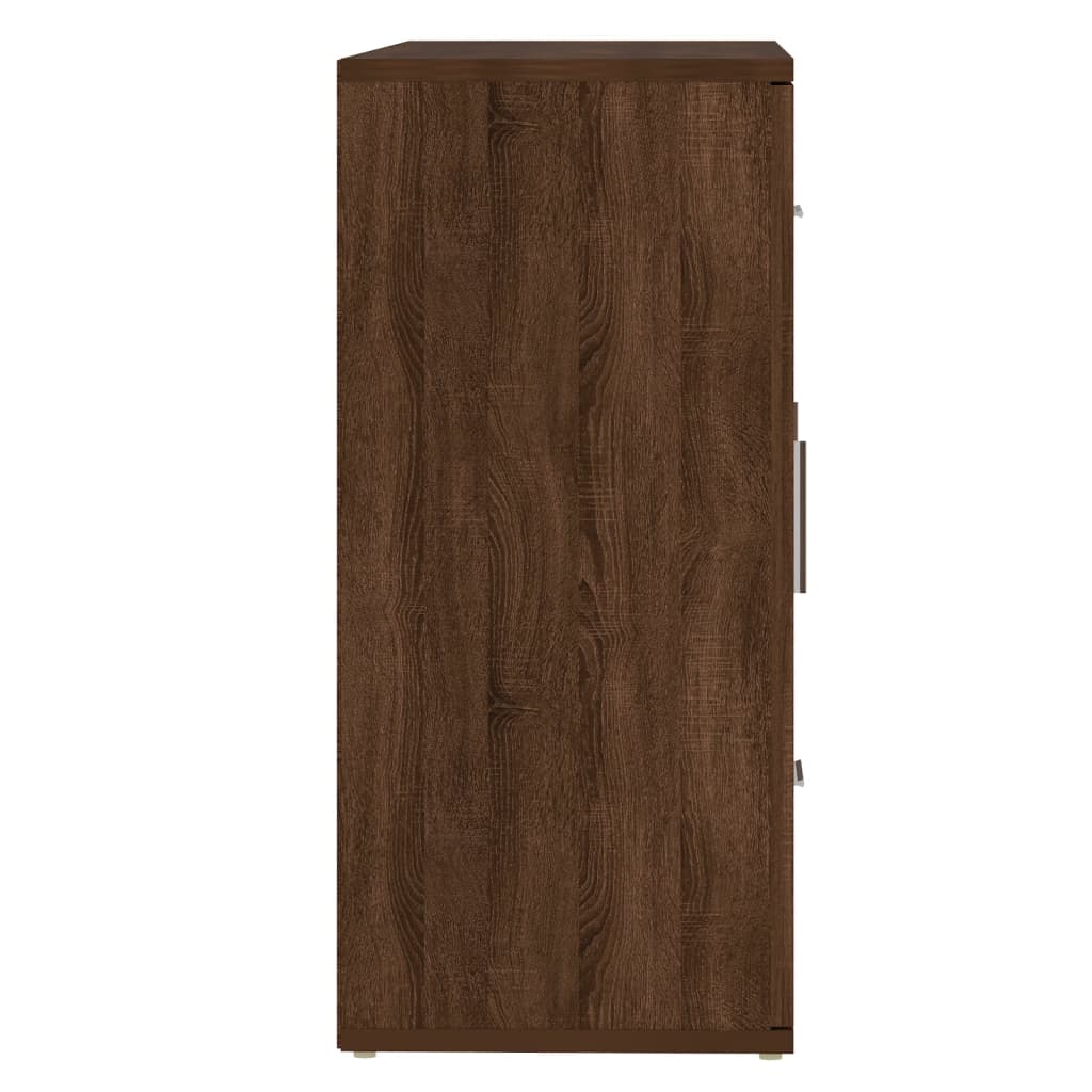 Buffet Chêne marron 91x29,5x65 cm Bois d'ingénierie - XIOS