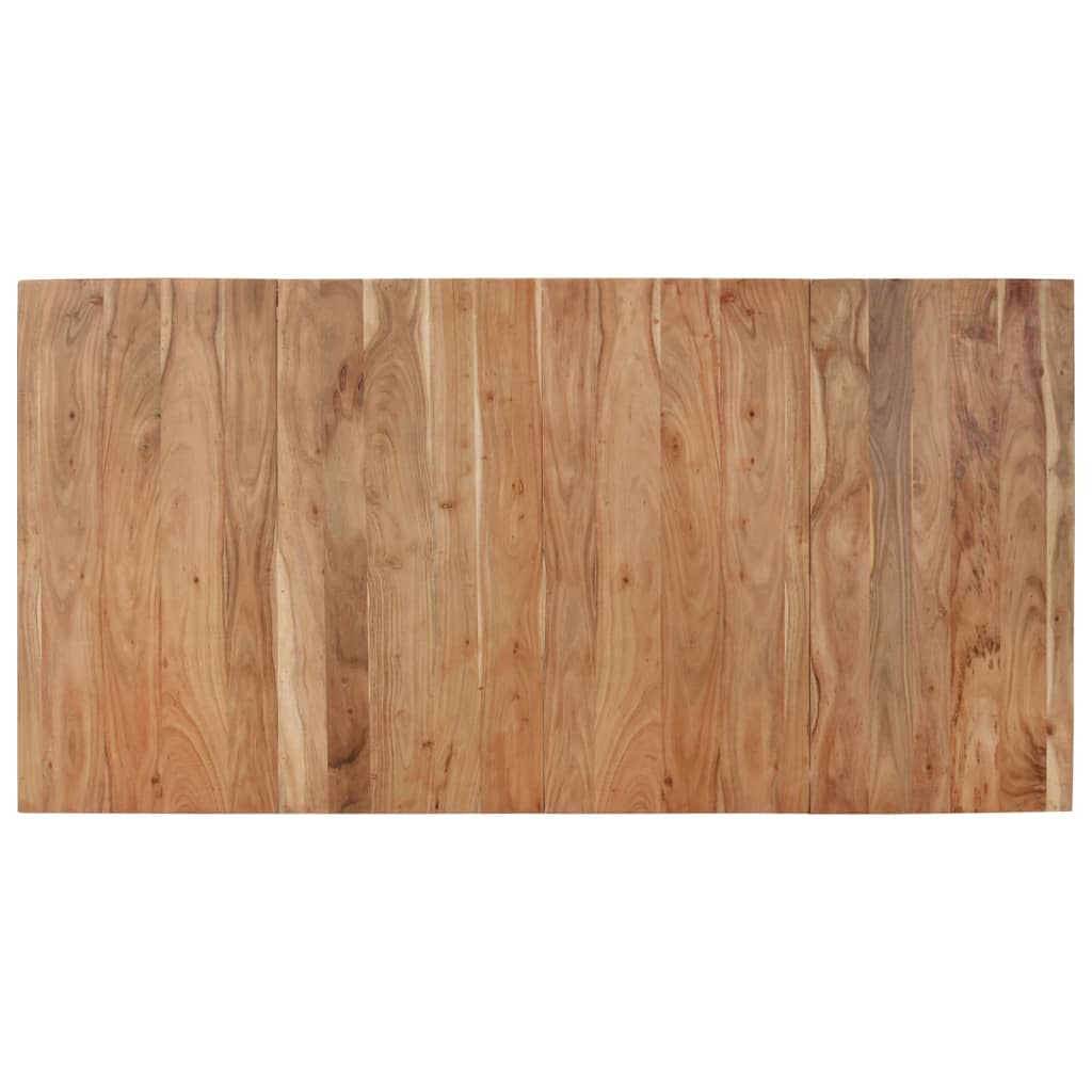 Table à dîner noir 180x90x77 cm bois d'acacia solide - XIOS