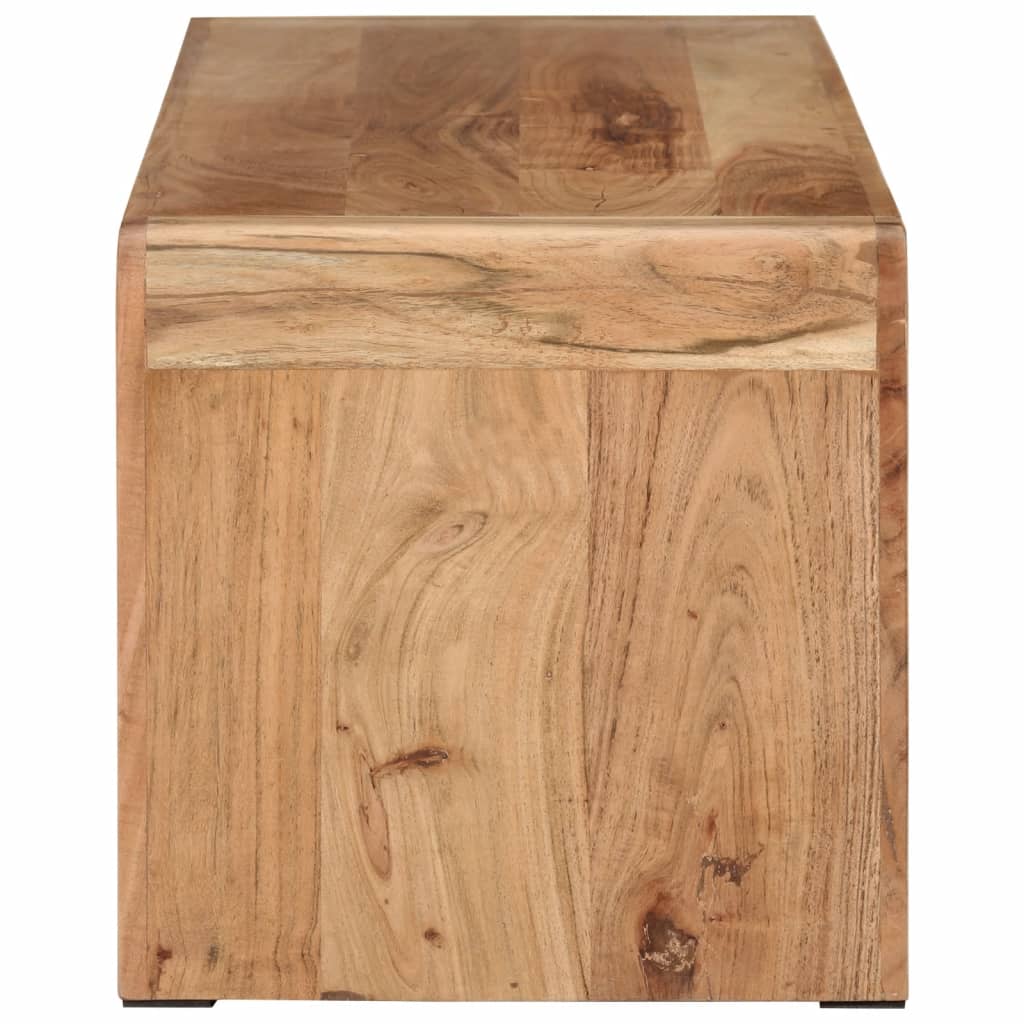 Meuble TV 110x33x33 cm bois d'acacia massif - XIOS