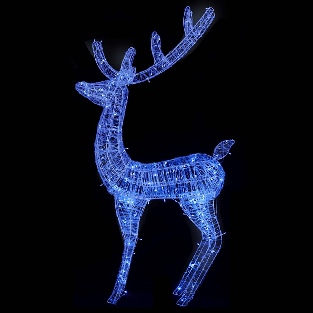 Rennes de Noël XXL Acrylique 250 LED 2 pcs 180 cm Bleu - XIOS