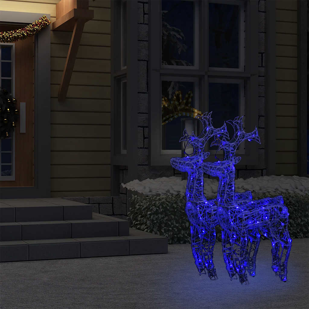 Décorations de Noël de renne 2 pcs 60x16x100 cm Acrylique - XIOS