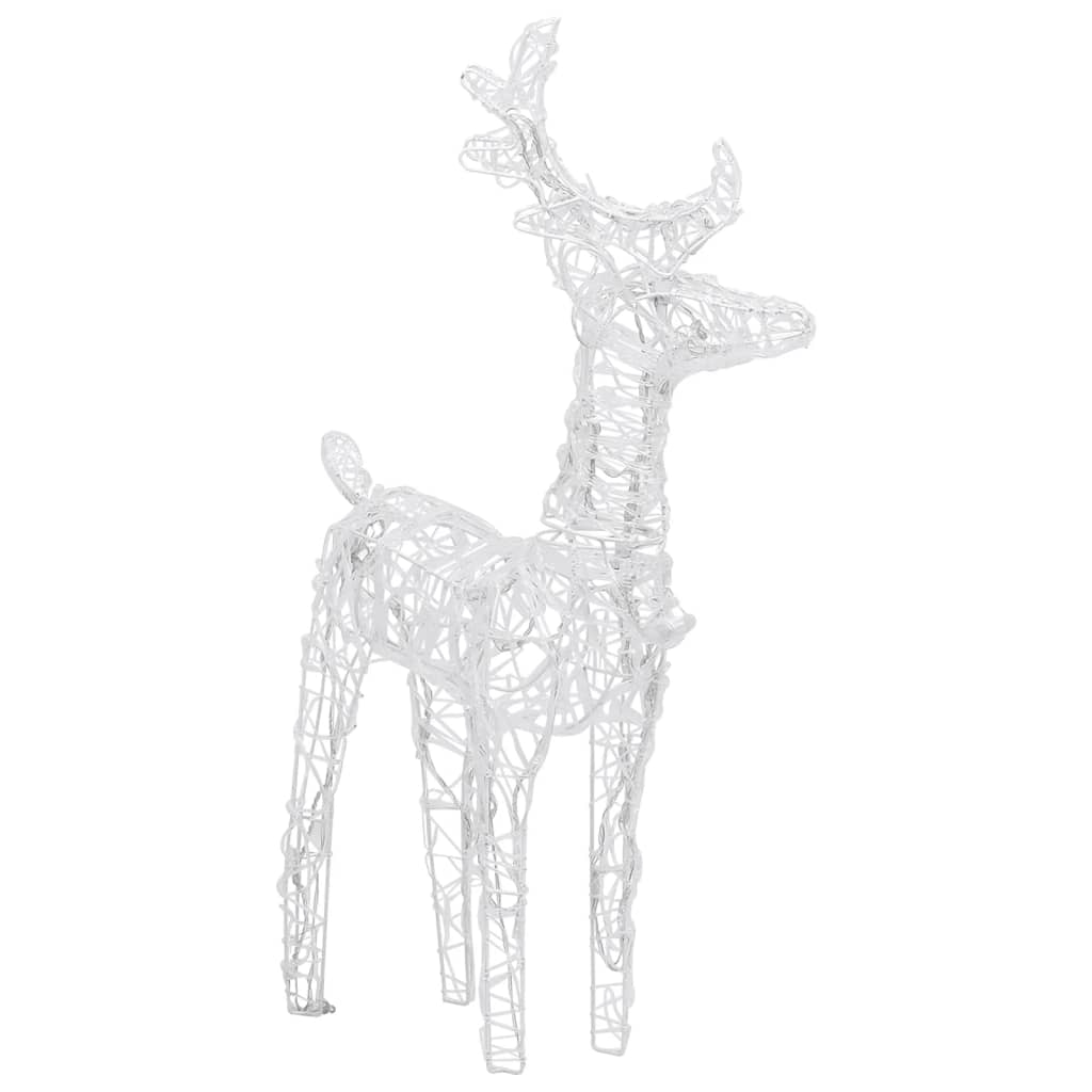 Rennes de Noël 4 pcs 160 LED Blanc chaud Acrylique - XIOS