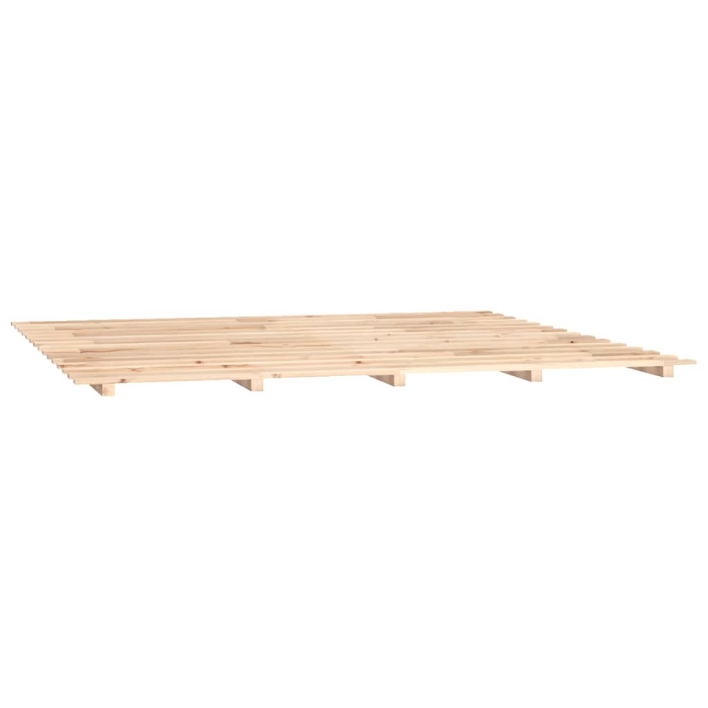 Cadre de lit sans matelas 200x200 cm bois massif de pin - XIOS