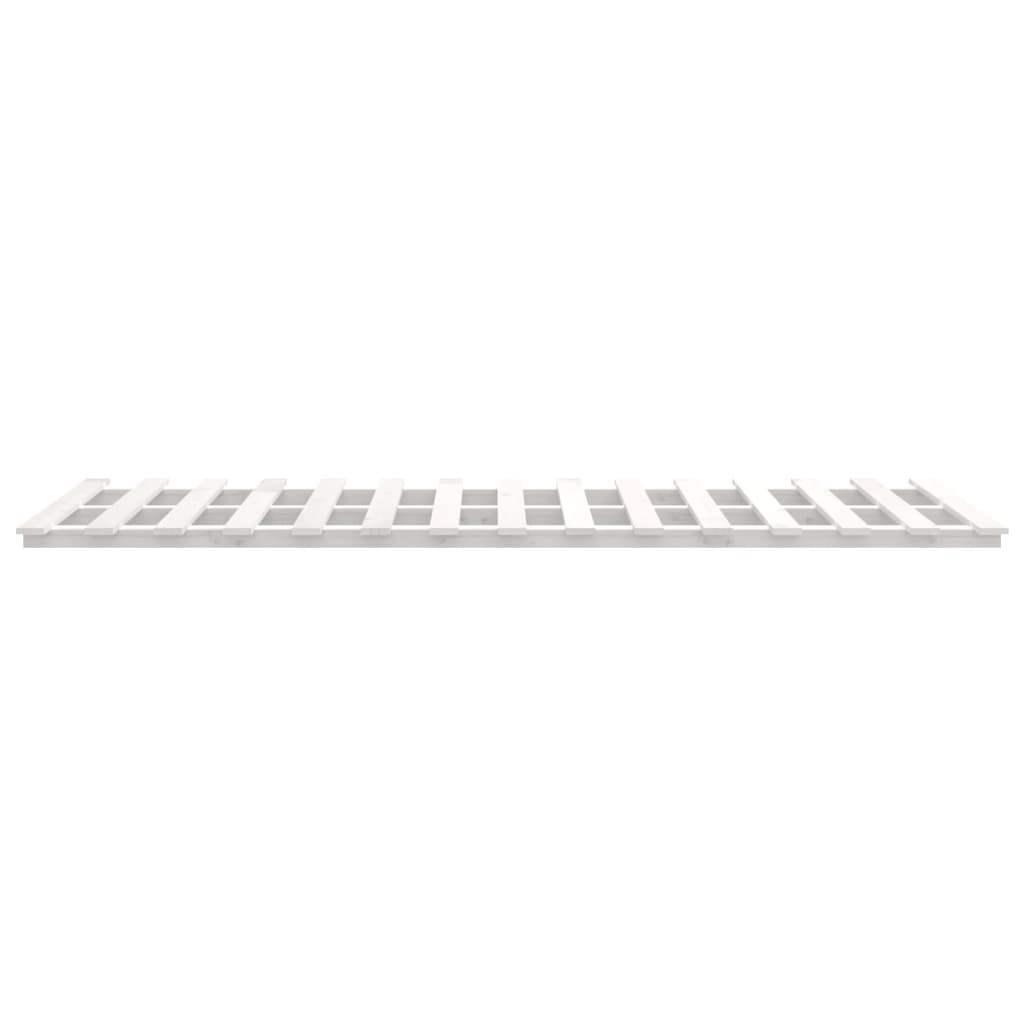 Cadre de lit sans matelas blanc 120x200 cm bois de pin massif - XIOS