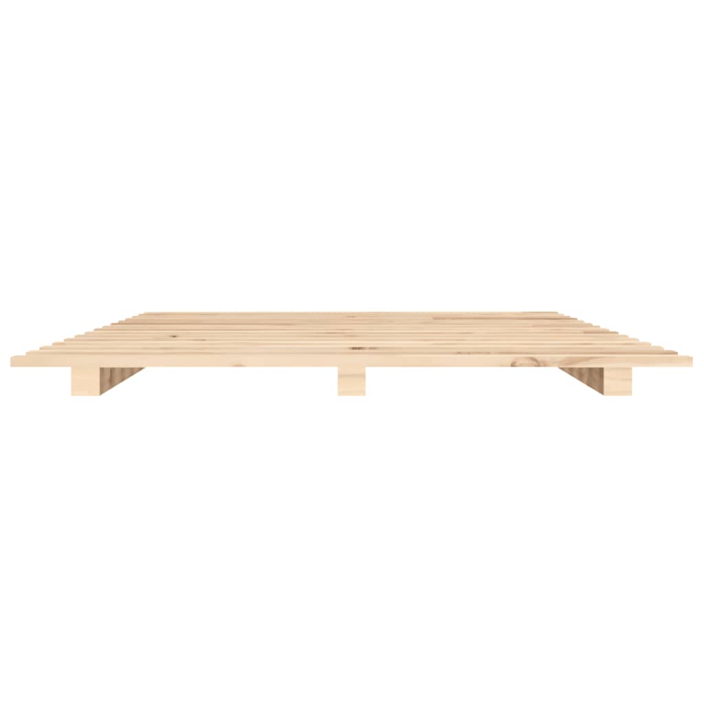 Cadre de lit sans matelas 75x190 cm bois de pin massif - XIOS
