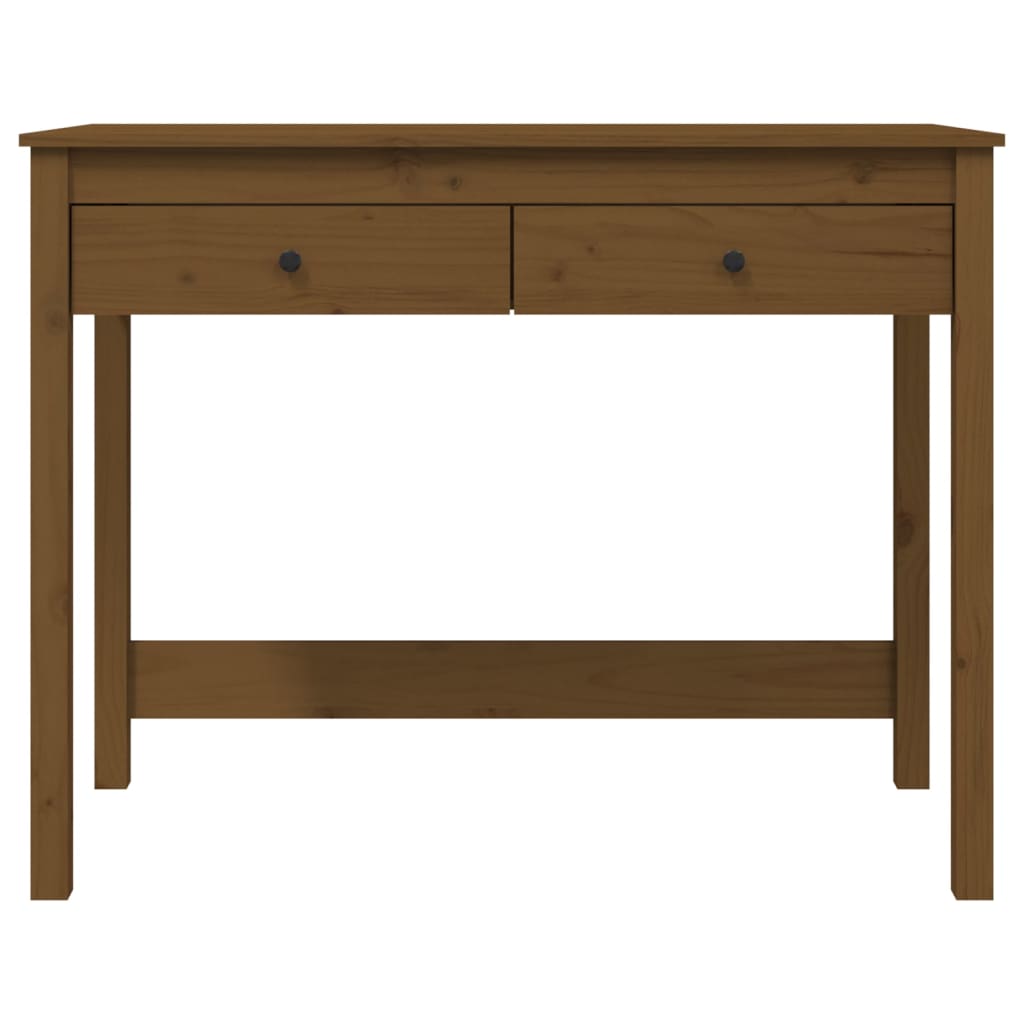 Bureau avec tiroirs Marron miel 100x50x78 cm Bois massif de pin - XIOS