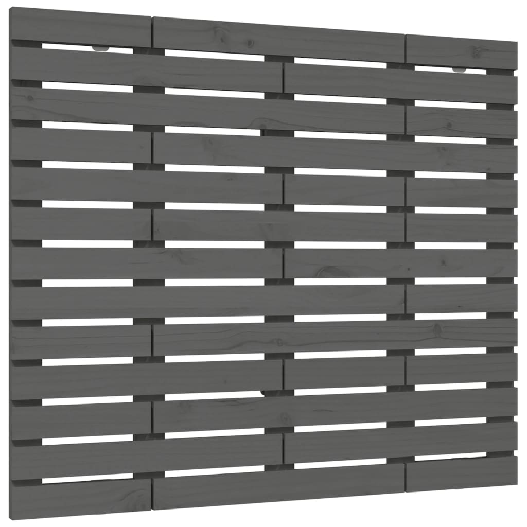 Tête de lit murale Gris 106x3x91,5 cm Bois massif de pin - XIOS