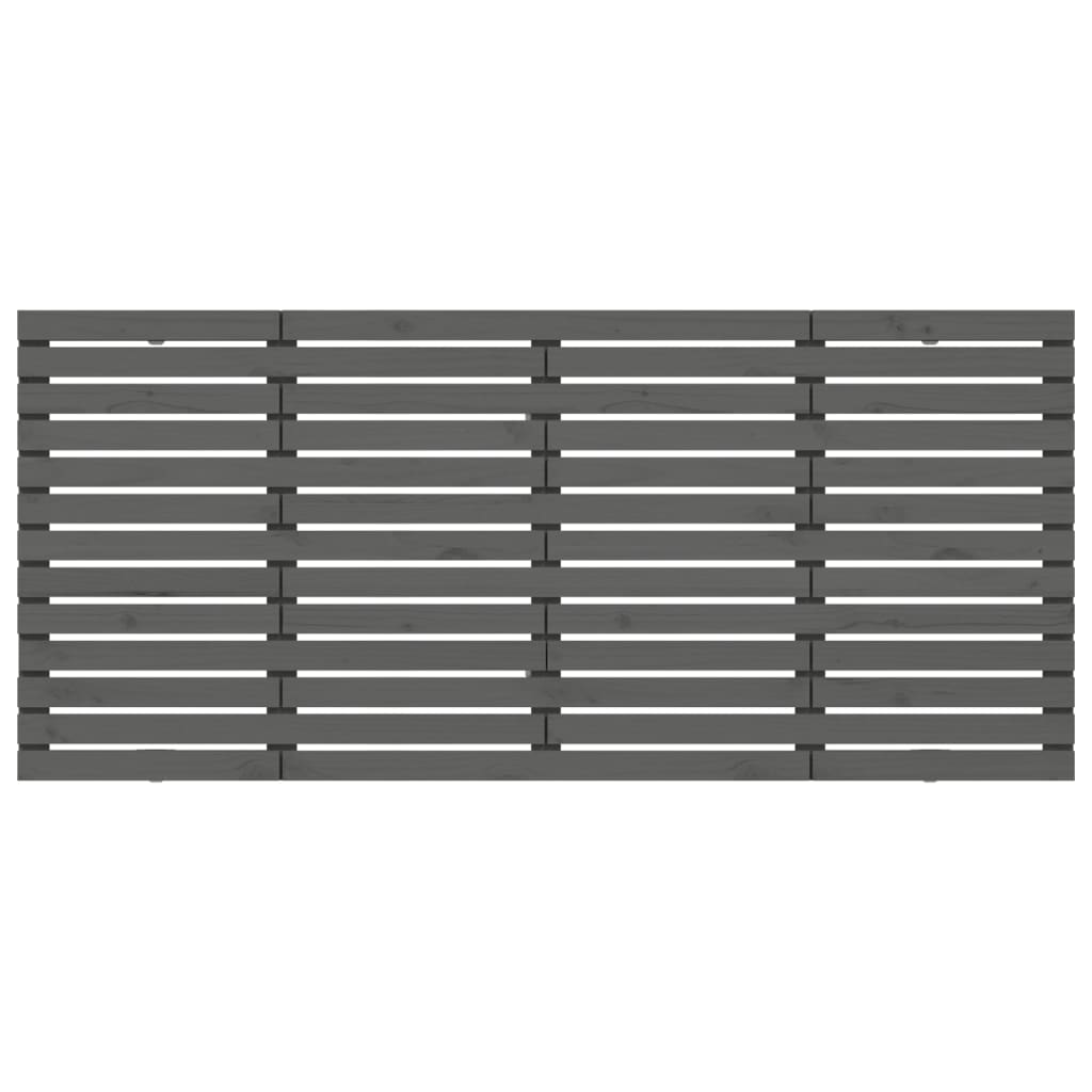 Tête de lit murale Gris 206x3x91,5 cm Bois massif de pin - XIOS