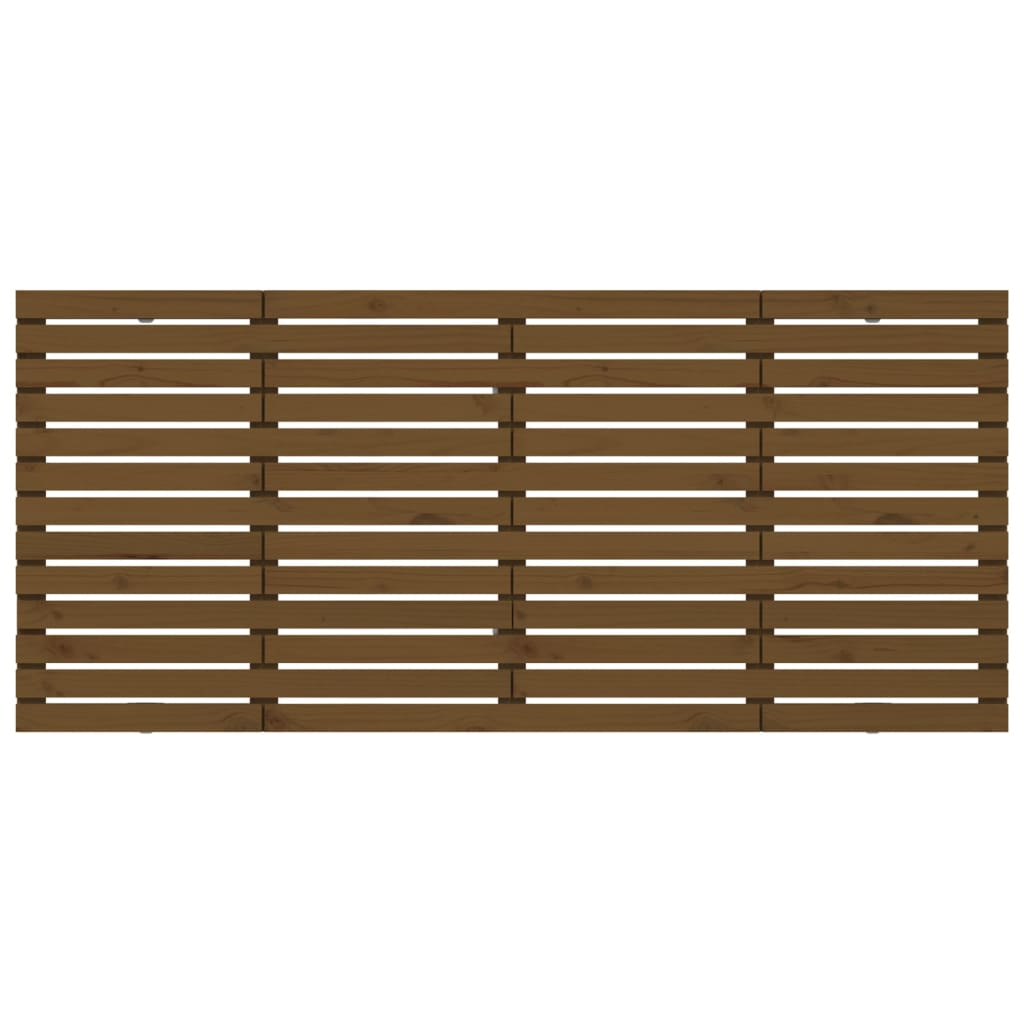 Tête de lit murale Marron miel 206x3x91,5 cm Bois massif de pin - XIOS