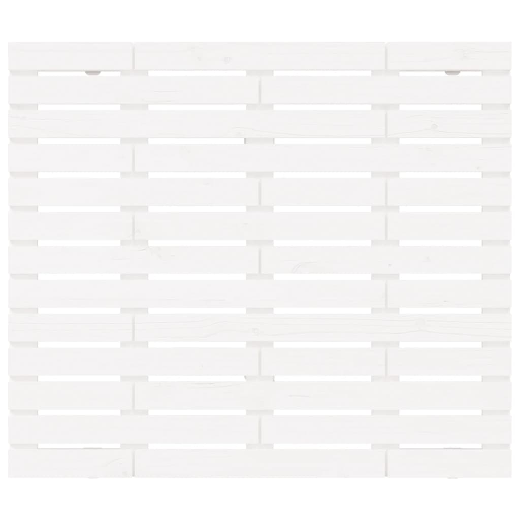 Tête de lit murale Blanc 96x3x91,5 cm Bois massif de pin - XIOS