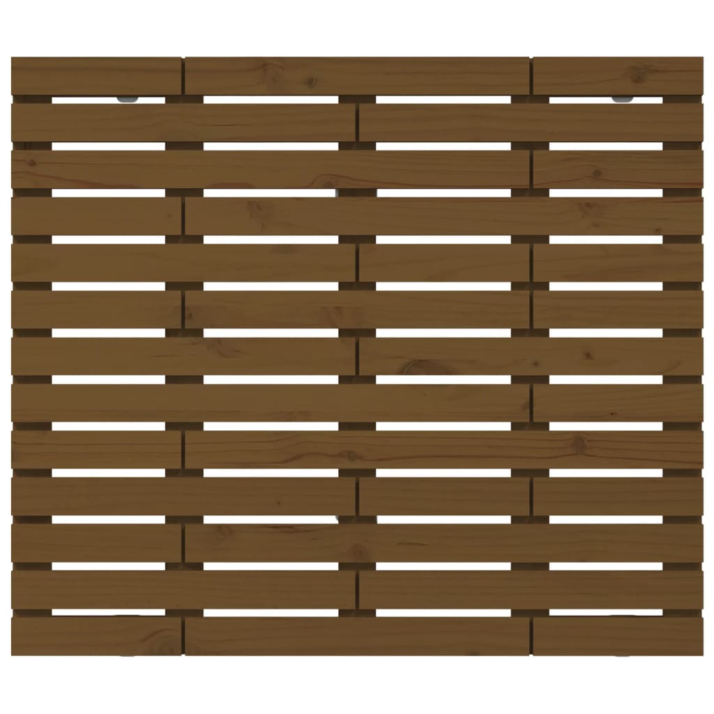 Tête de lit murale Marron miel 126x3x91,5 cm Bois massif de pin - XIOS
