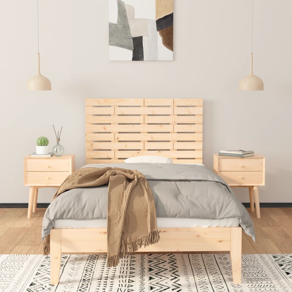 Tête de lit murale 96x3x63 cm Bois massif de pin - XIOS