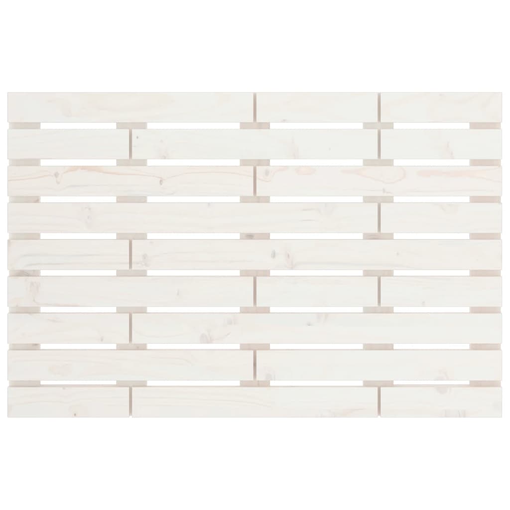 Tête de lit murale Blanc 96x3x63 cm Bois massif de pin - XIOS