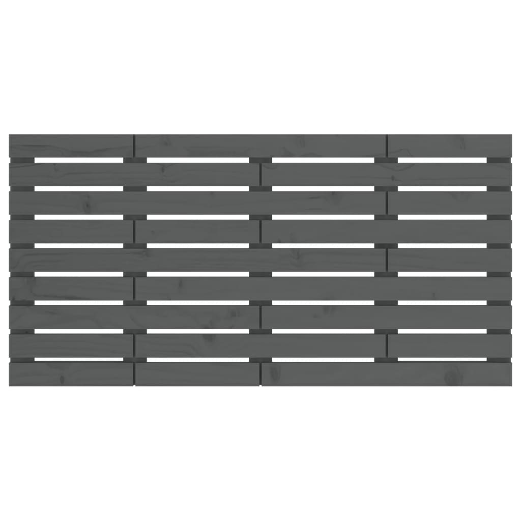 Tête de lit murale Gris 126x3x63 cm Bois massif de pin - XIOS