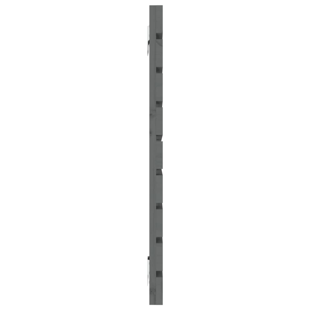 Tête de lit murale Gris 126x3x63 cm Bois massif de pin - XIOS