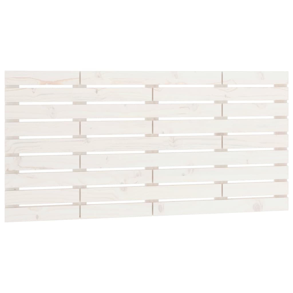 Tête de lit murale Blanc 156x3x63 cm Bois massif de pin - XIOS