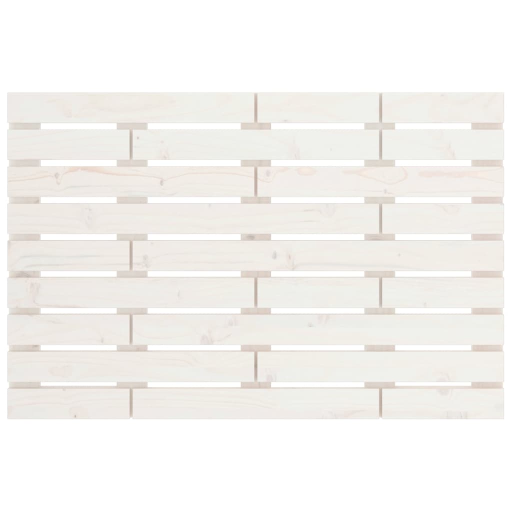 Tête de lit murale Blanc 81x3x63 cm Bois massif de pin - XIOS