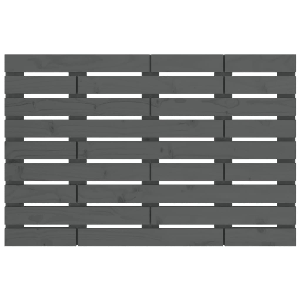 Tête de lit murale Gris 81x3x63 cm Bois massif de pin - XIOS