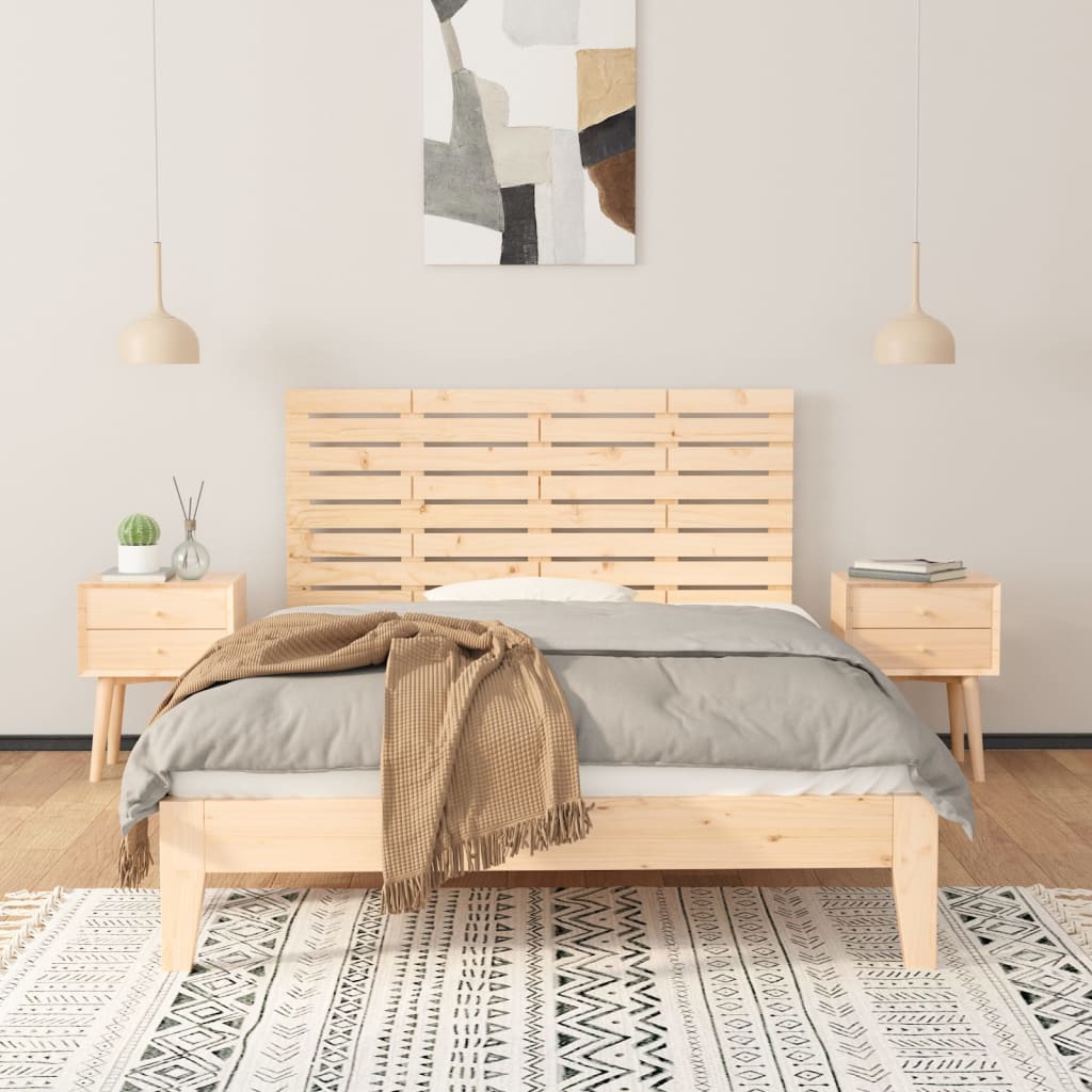 Tête de lit murale 141x3x63 cm Bois massif de pin - XIOS
