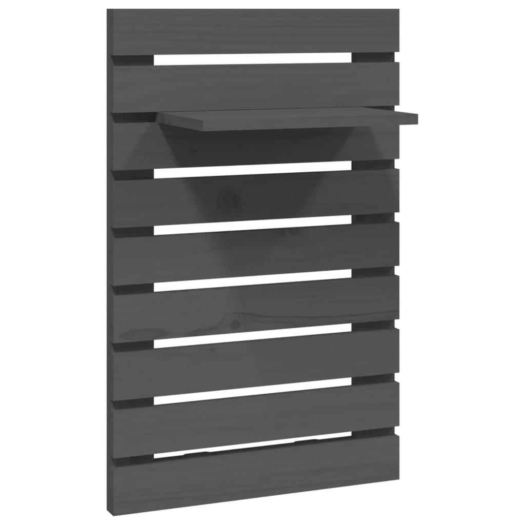 Étagères de chevet murales 2 pcs Gris Bois de pin massif - XIOS