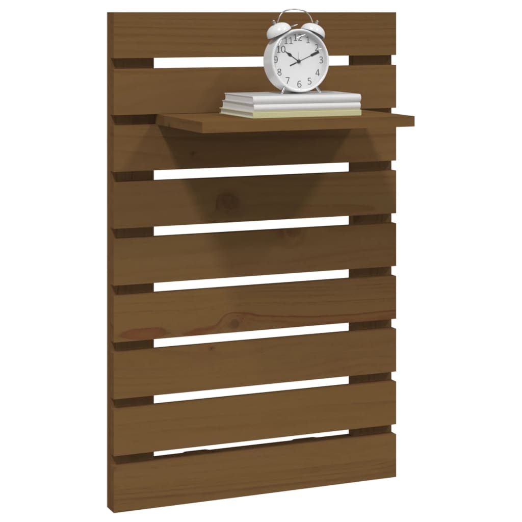 Étagères de chevet murales 2 pcs Marron miel Bois de pin massif - XIOS