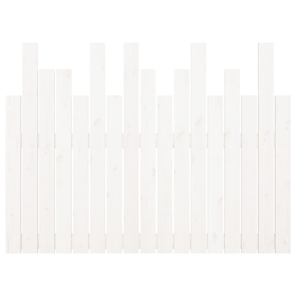 Tête de lit murale Blanc 108x3x80 cm Bois massif de pin - XIOS