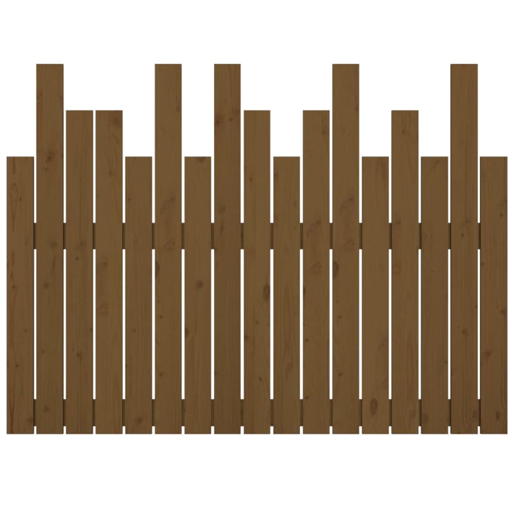 Tête de lit murale Marron miel 108x3x80 cm Bois massif de pin - XIOS