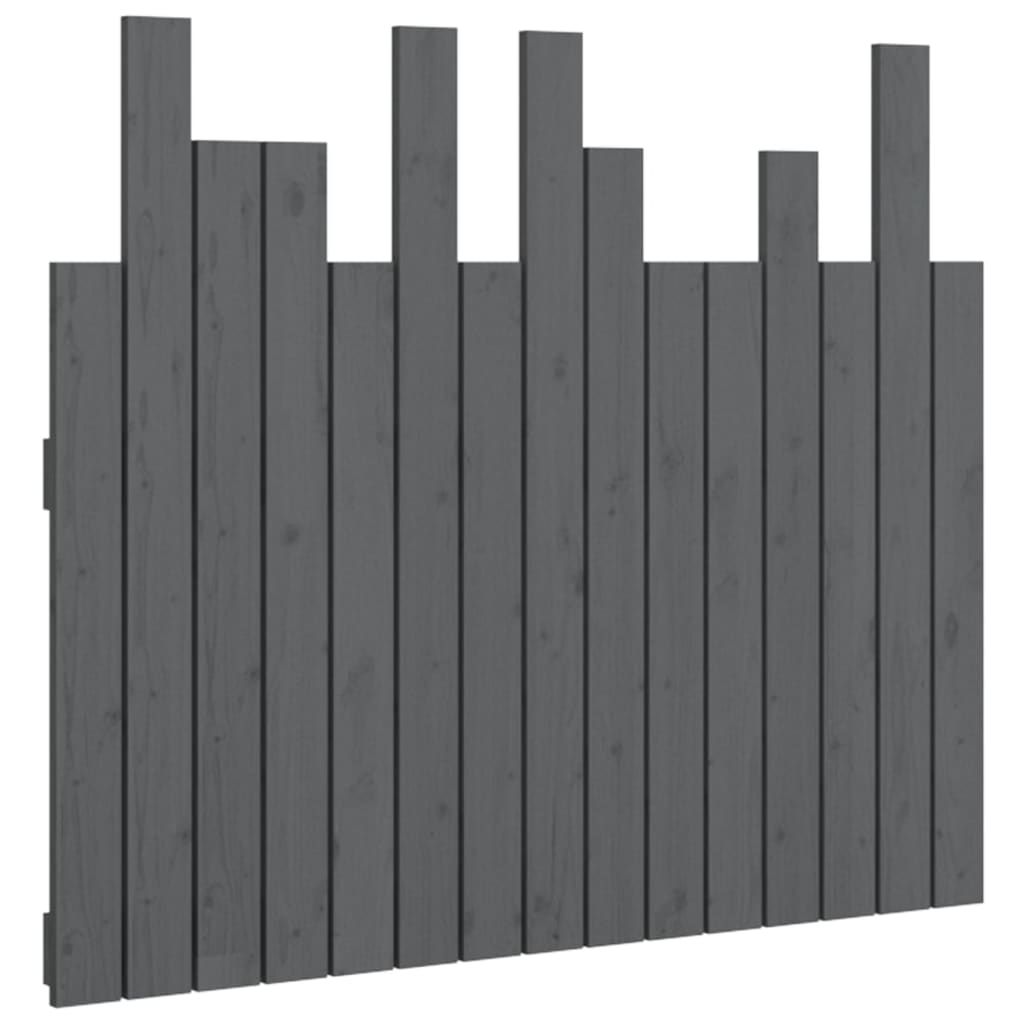 Tête de lit murale Gris 95,5x3x80 cm Bois massif de pin - XIOS