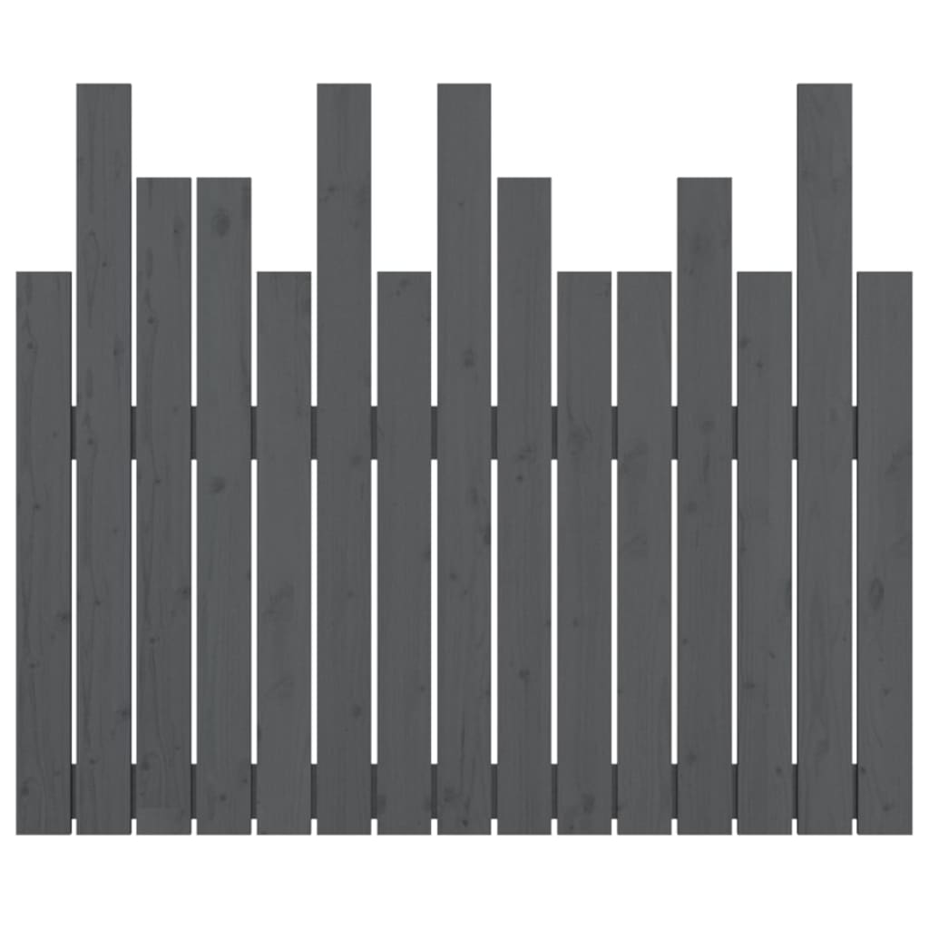 Tête de lit murale Gris 95,5x3x80 cm Bois massif de pin - XIOS