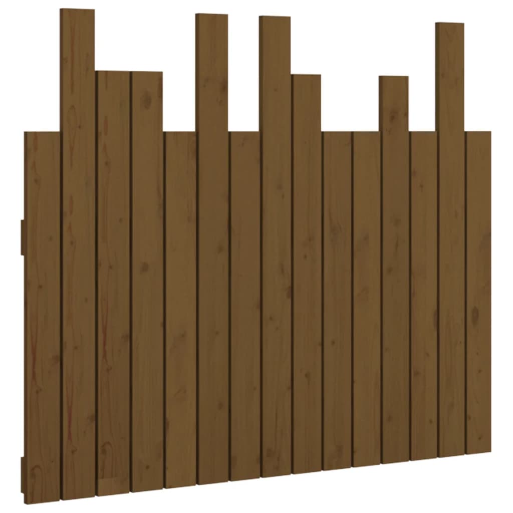 Tête de lit murale Marron miel 95,5x3x80 cm Bois massif de pin - XIOS