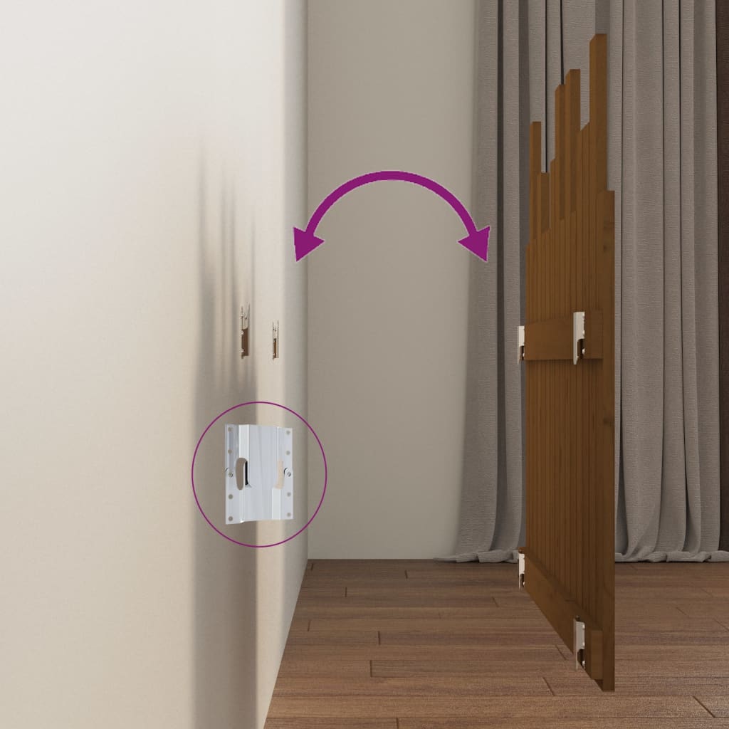 Tête de lit murale Marron miel 95,5x3x80 cm Bois massif de pin - XIOS