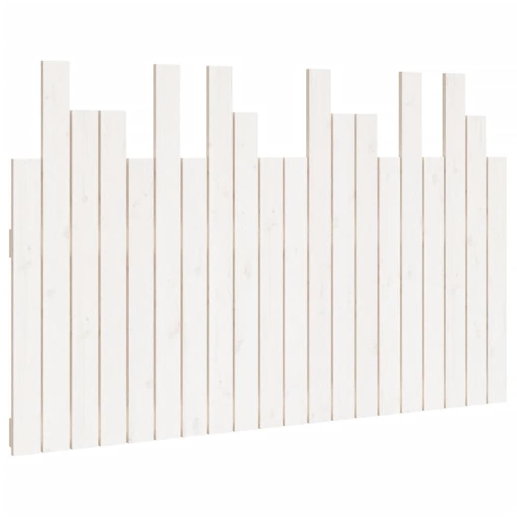 Tête de lit murale Blanc 127,5x3x80 cm Bois massif de pin - XIOS