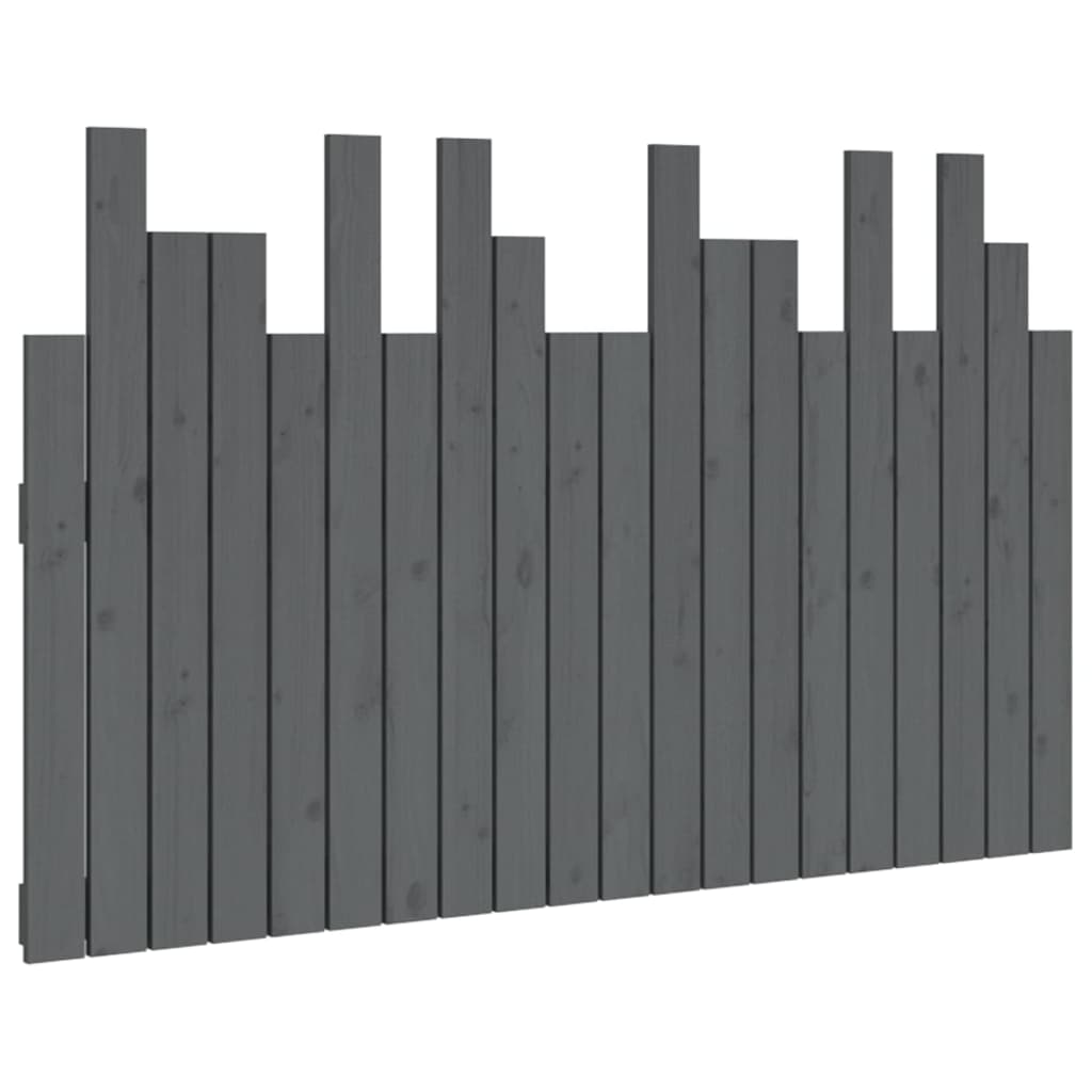Tête de lit murale Gris 127,5x3x80 cm Bois massif de pin - XIOS