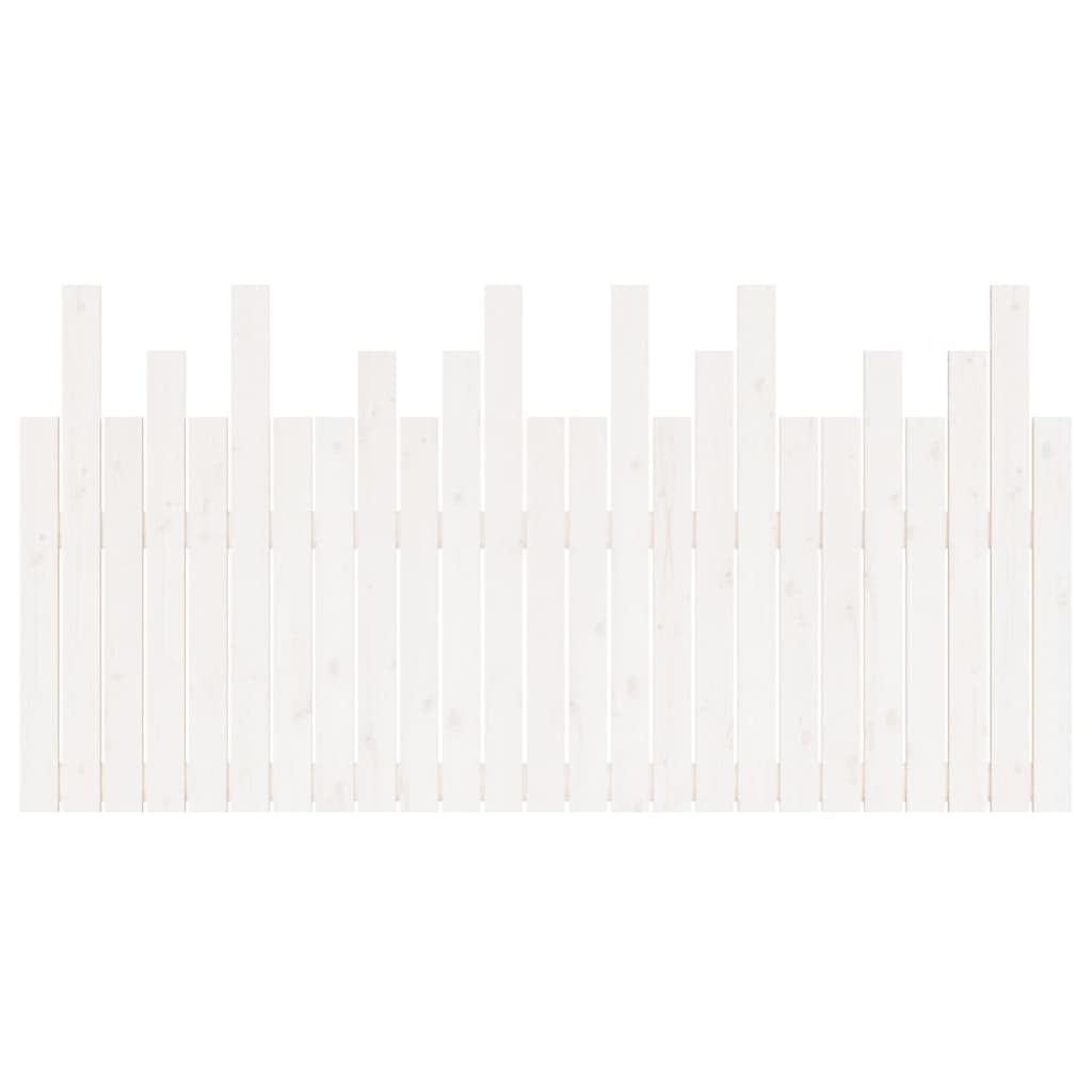 Tête de lit murale Blanc 159,5x3x80 cm Bois massif de pin - XIOS